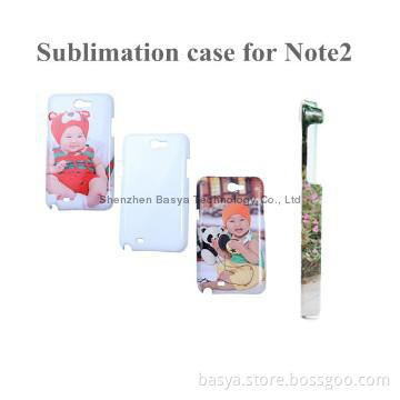 NEW!!!Cute  blank cover 3D sublimation case for Samsung Note 2(7100